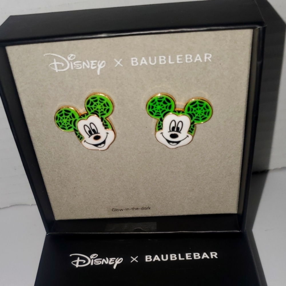 Disney x Baublebar Glow in the dark Mickey Mouse Earrings